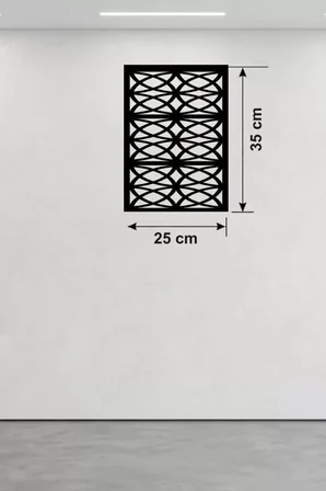 Selçuklu Yıldızı Temalı Ahşap Duvar Tablosu - 25x35 cm Lazer Kesim Dekoratif Pano