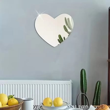 30x30 cm Kırılmaz Pleksi Dekoratif Duvar Aynası - Modern Organik Form 1. Sınıf Akrilik Ayna