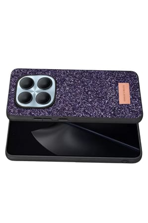 Note 15 4G Bright Simli Kapak - Derin Mor