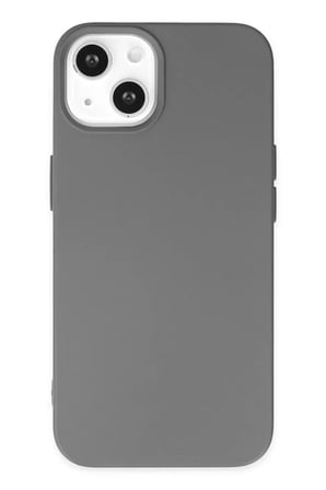 iPhone 14 Kılıf Nano içi Kadife Silikon - Gri