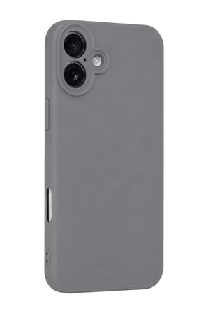 iPhone 16 Plus Kılıf First Silikon - Gri