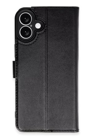 iPhone 16 Kılıf Trend S Plus Kapaklı Kılıf - Siyah