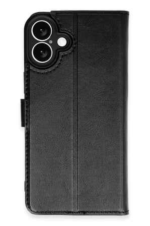iPhone 16 Kılıf Trend S Plus Kapaklı Kılıf - Siyah
