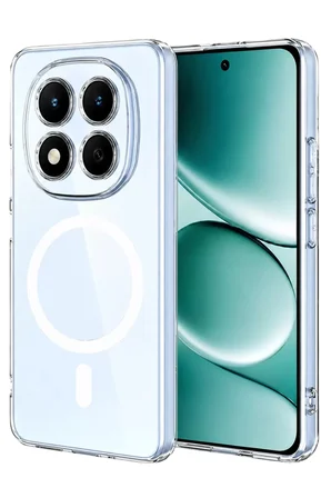 Note 15 Pro 5G Combo Sert Şeffaf Magsafe Kapak - Şeffaf