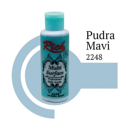 Multi Surface 2248 Pudra Mavi Akrilik Boya 120 cc