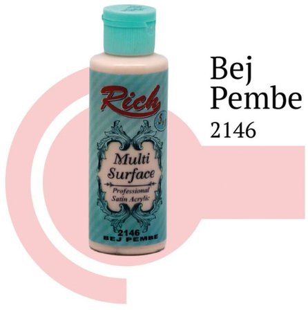 Multi Surface 2146 Bej Pembe Akrilik Boya 120 cc