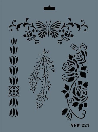 New Seri N-227 Stencil 35x25 cm