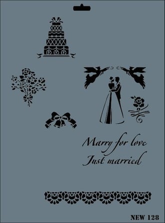 New Seri N-128 Stencil 35x25 cm