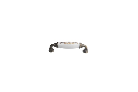 Klasik Silindir Kulp Antik Sarı 96 mm