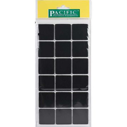 Pacific 6035 BL Yapışkanlı Keçe 35 mm X 35 mm Siyah