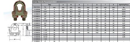 M8 Klemens ( 5 Adet )