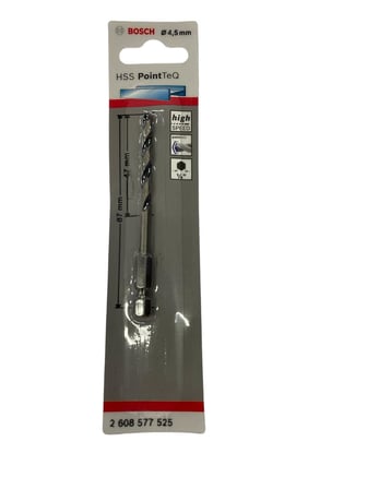 Point TeQ Altıgen Şaftlı Matkap Ucu 4,5 mm