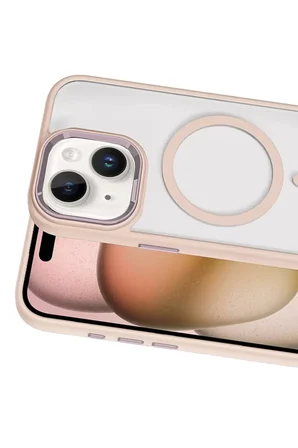 iPhone 15 Magsafe Kapak - Pembe