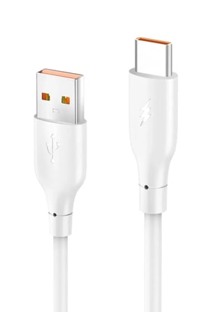 DC65 USB to Type-C 1M 3.0A Hızlı Şarj Kablo - Beyaz