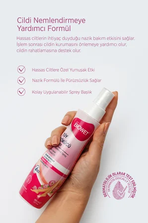 Tüy Dökücü Krem & Sprey Hassas Ciltler İçin 150ML