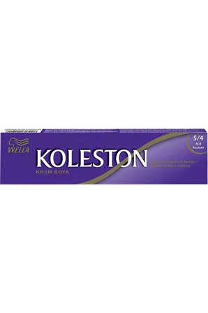 KOLESTON SİNGLE SAÇ BOYASI & NO: 5/4 AÇIK KESTANE