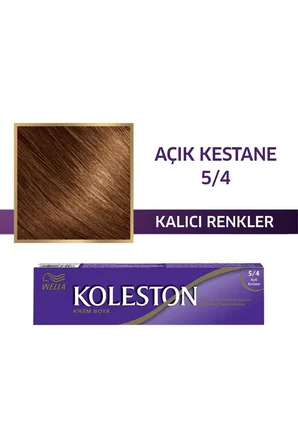 KOLESTON SİNGLE SAÇ BOYASI & NO: 5/4 AÇIK KESTANE