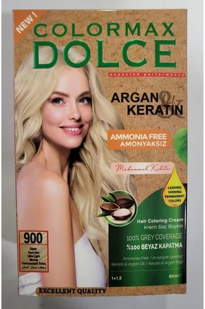 Dolce ARGAN/KERATİN Doğal Set Boya No: 900 Süper Açıcı Sari
