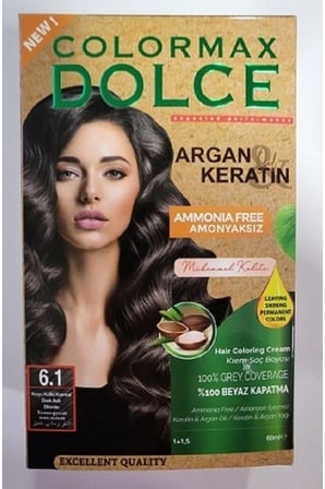 Dolce Amonyaksız, Doğal Set Boya - 6.1 Koyu Küllü Kumral