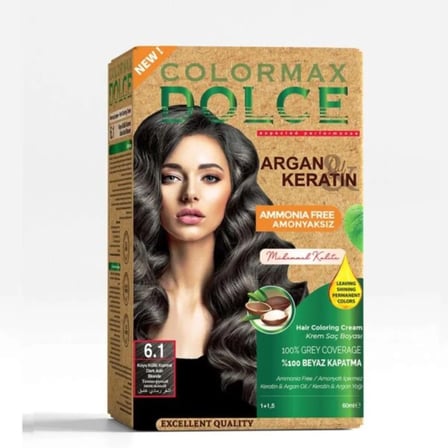 Dolce Amonyaksız, Doğal Set Boya - 6.1 Koyu Küllü Kumral