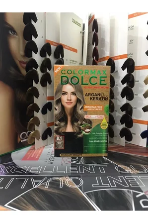 Dolce ARGAN/KERATİN Doğal Set Boya No: 8.1 Açık Küllü Kumral
