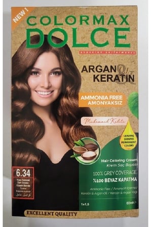 Dolce Amonyaksız, Doğal Set Boya - 6.34 Koyu Karamel