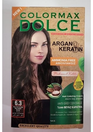 Dolce Amonyaksız, Doğal Set Boya - 6.3 Koyu Kumral Dore