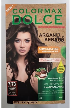 Colormax Dolce Amonyaksız, Doğal Set Boya - 7.73 Açık Tütün Kahve