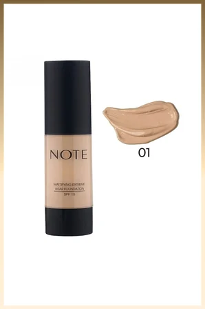 Mattifying Extreme Wear 01 Beige Mat Bitişli SPF 15 Kapatıcı Fondöten