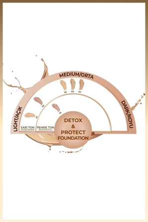 Detox Protect Canlandırıcı Fondöten - 01 Beige