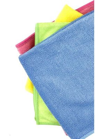 HOME 375 GSM 40X40 UNİVERSAL PARLAK DOKU TEMİZLİK BEZİ MAVİ + PEMBE