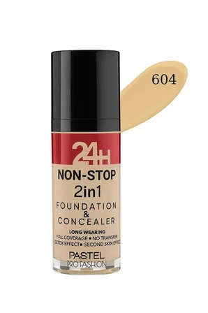 Fondöten & Profashion 24H Non Stop 2İN1 Foundation & Concealer No: 605 Sand