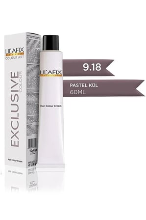 Lilafix Krem Profesyonel Tüp Saç Boyası 60ml - 9.18 Exclusive   Kül