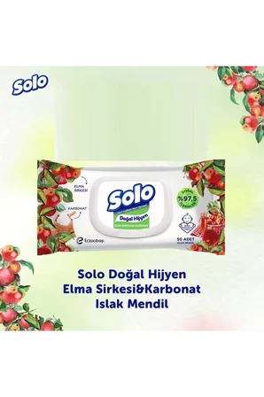 ISLAK MENDİL & ELMA SİRKESİ KARBONAT 50Lİ