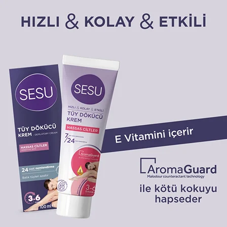 TÜY DÖKÜCÜ KREM & HASSAS CİLTLER İÇİN 100ML,,