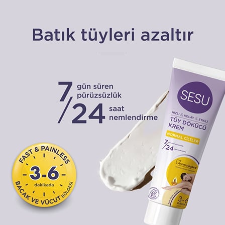 Hassas Ciltler İçin Tüy Dökücü Krem 100 ml - NORMAL CİLTLER İÇİN 100ML