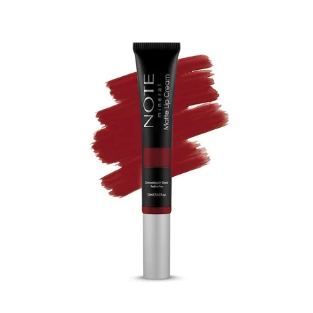 Mineral Matte Lip Cream 08 Queen of Night Yarı Mat Bitişli Likit Ruj - Mor