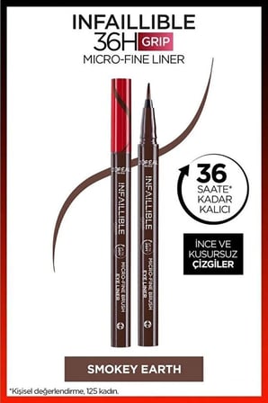 L'Oreal Infaillible 36H Micro Eyeliner - 01 Obsidian - Siyah