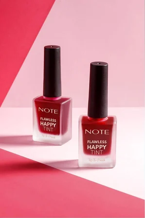 Cosmetics Flawless Happy Tint Lip & Cheek Dudak Ve Yanak Renklendirici Likit Allık - 02 Wild Cherry - Mor