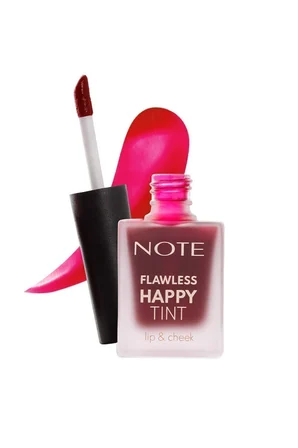 Cosmetics Flawless Happy Tint Lip & Cheek Dudak Ve Yanak Renklendirici Likit Allık - 03 Sweet Pink - Pembe