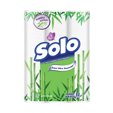 Kağıt Havlu 12 Rulo Bambu