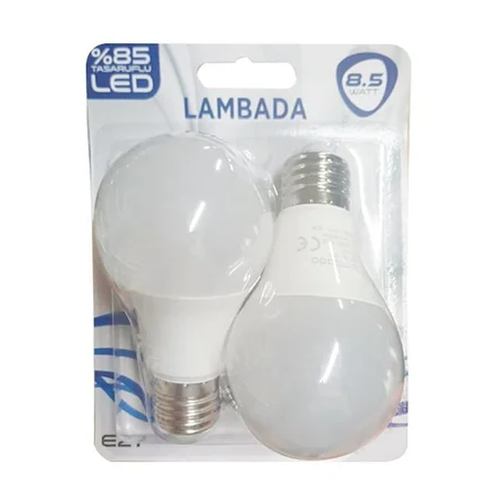 8,5W 2Li Beyaz Led Ampül