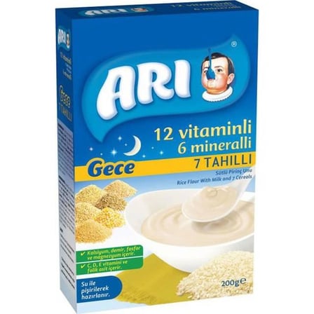 6 Mineral Sütlü 7 Tahıl Pirinç Unu 200gr 1 Adet