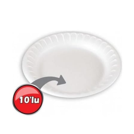 330 Köpük Tabak 19cm 10lu