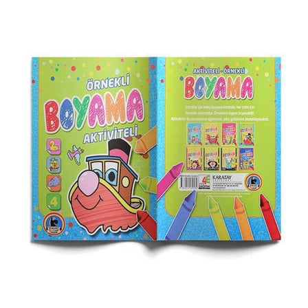 Aktiviteli Örnekli Boyama Kitabı