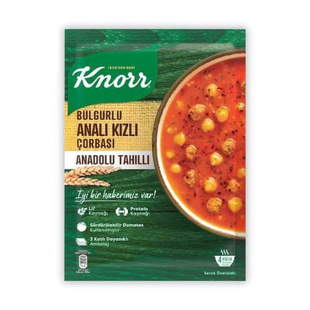 Knorr Bulgurlu Analı Kızılı Çorbası Toz 92gr