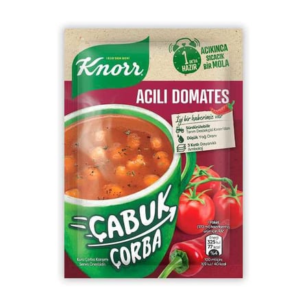 Çabuk Çorba Acılı Domates 22Gr 1 Adet