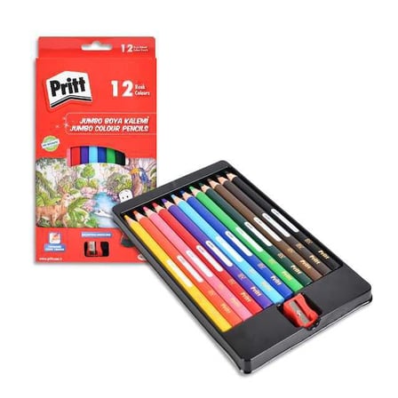 12 Renk   Kuru Boya