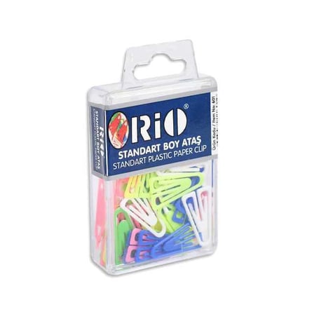601 Plastik Renkli Ataş (Standart Boy)