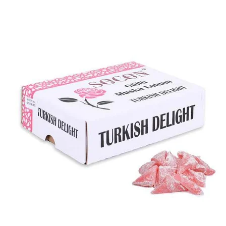 Gül Aromalı Muska Lokum 900 Gr.